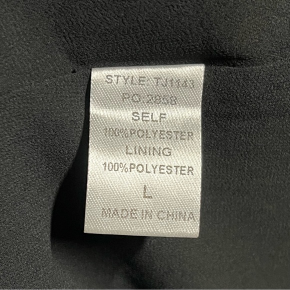 NWT- Gigio USA Whimsigoth Black Sheer Shirred Tank Top Sz Large - Picture 4 of 5